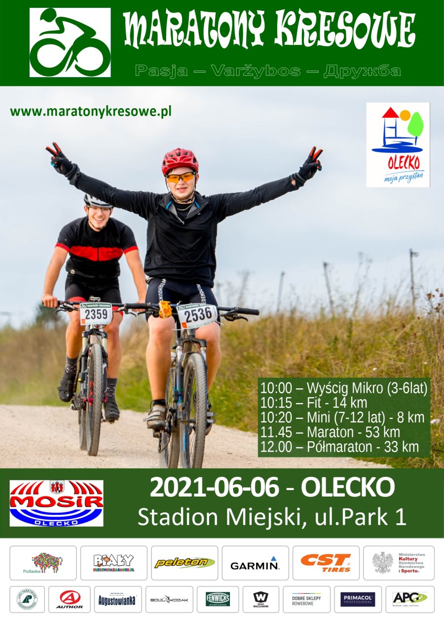 Plakat Maratony Kresowe – wyścigi rowerowe MTB