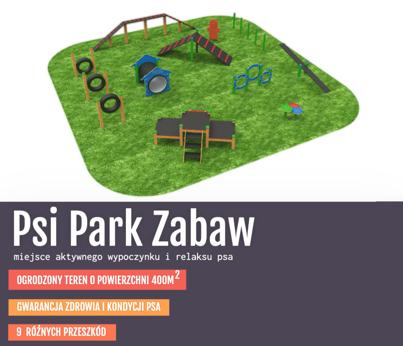 Nazwa projektu: „Budowa Psiego Parku Zabaw-miejsca relaksu i aktywnego wypoczynku psa