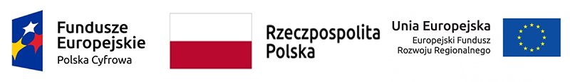Logo projektu: flagi Polski i UE.