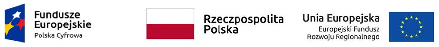 Logo projektu. flaga Polski i UE.
