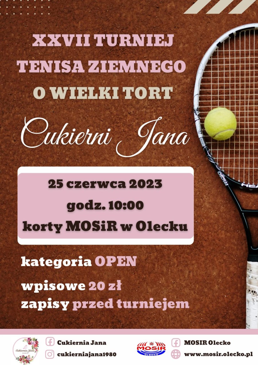 Turniej Tenisa Ziemnego o „Wielki Tort” Cukierni Jana Staniszewskiego